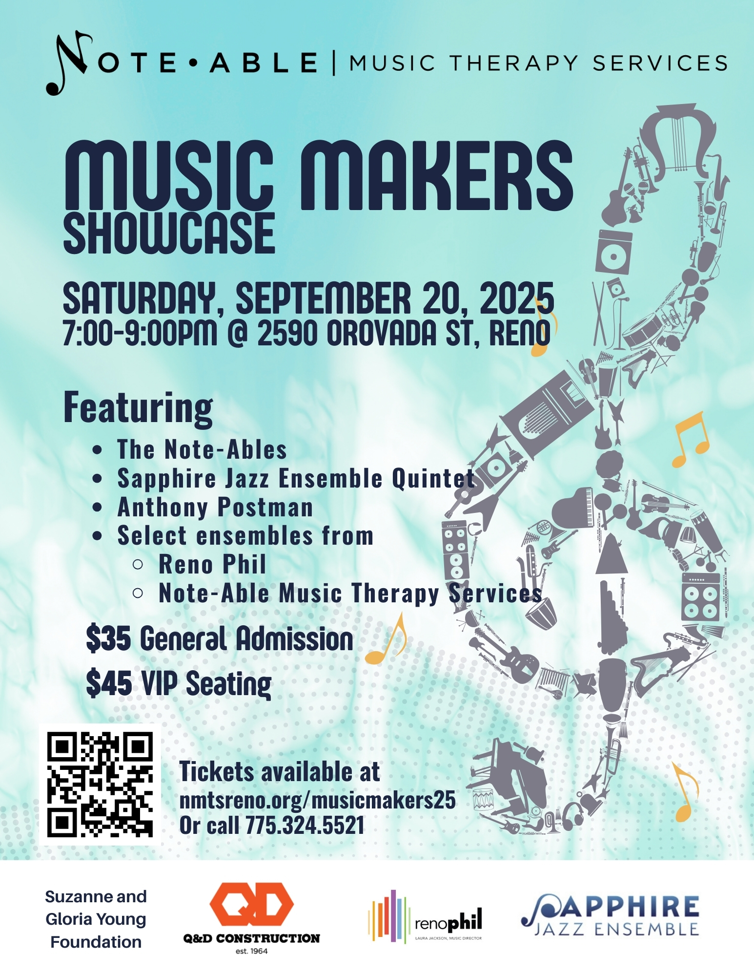 Music Makers Showcase event flyer