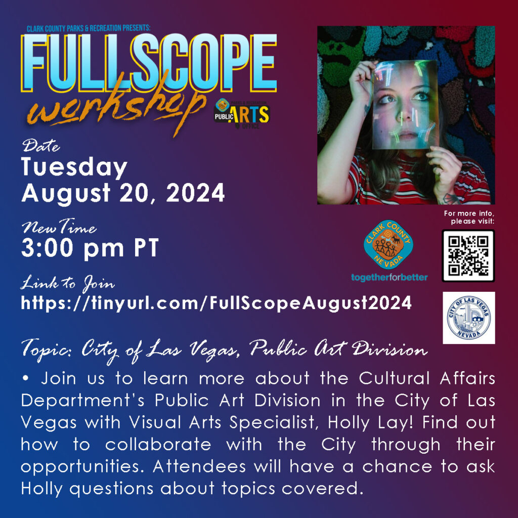 Promotional flyer for the Full Scope Workshop on Tuesday, August 20, 2024, at 3:00 pm PT. Features event details, a photo of a person holding a clear sheet over their face, and workshop topic information.