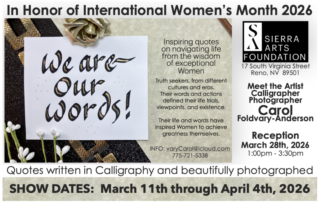 2026 We Are Our Words event flyer