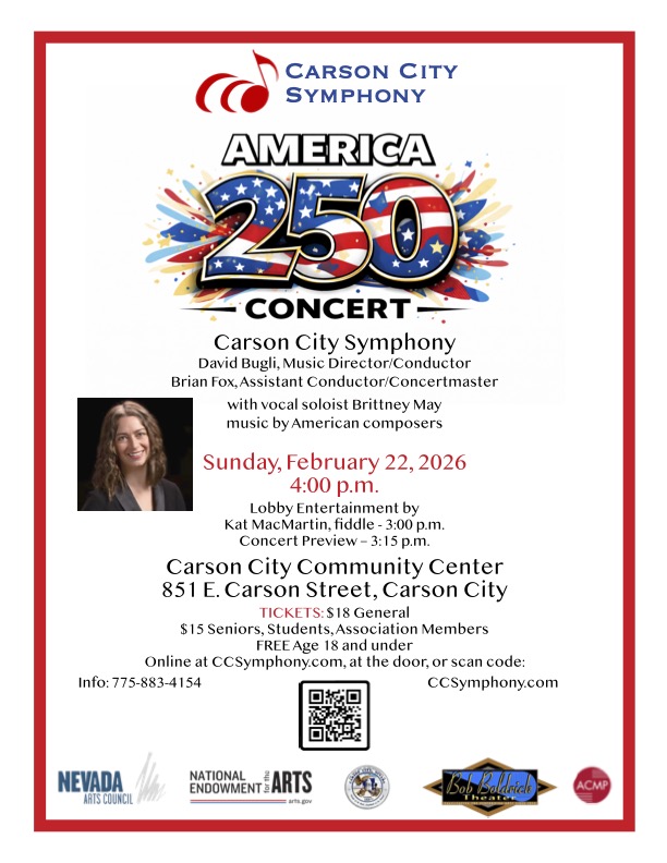 Carson City Symphony event flyer