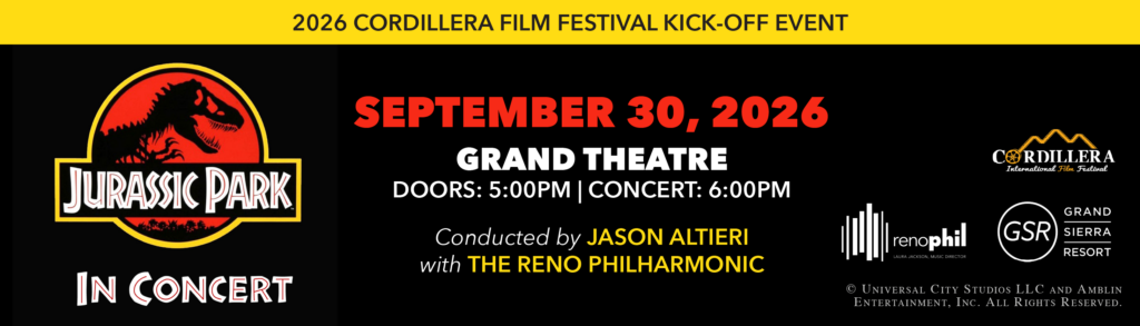2026 CORDILLERA FILM FESTIVAL KICK-OFF EVENT: Jurassic Park in Concert event flyer