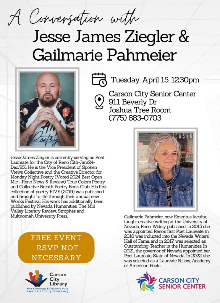 A Conversation with Jesse James Ziegler & Gailmarie Pahmeier poster