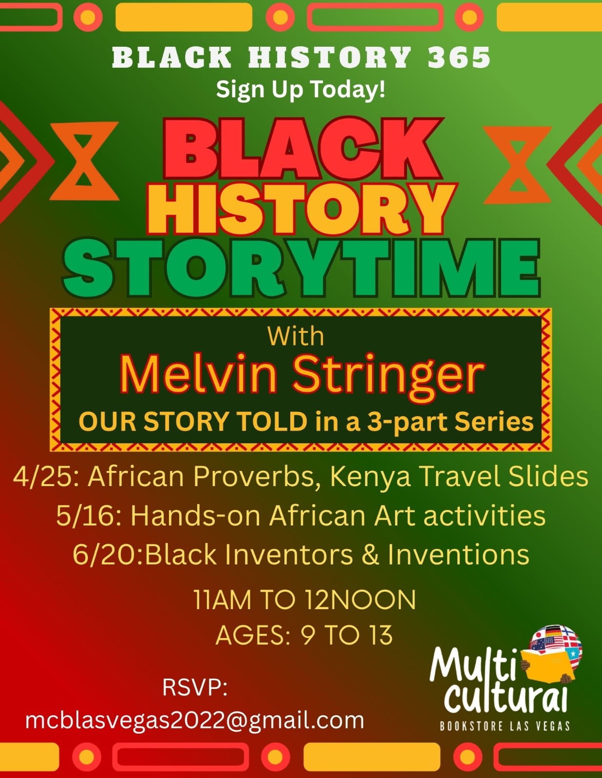 Black History Storytime with Melvin Stringer