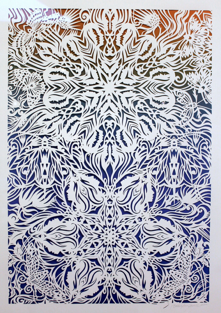 Nothing Grows Without Us: Cut Paper (Lenox 100) Acrylic Paint | 30 x 22 x 1 inches | 2022