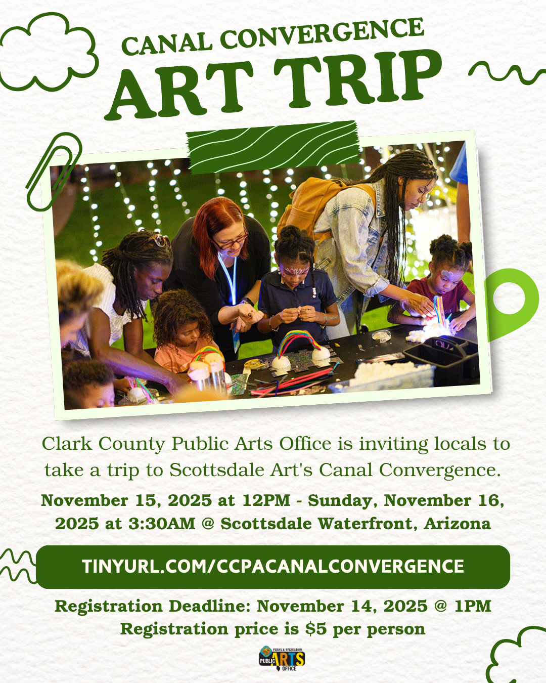 Canal Covergence Art Trip flyer