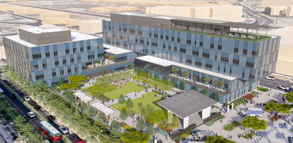 Rendering of the Goodman Plaza
