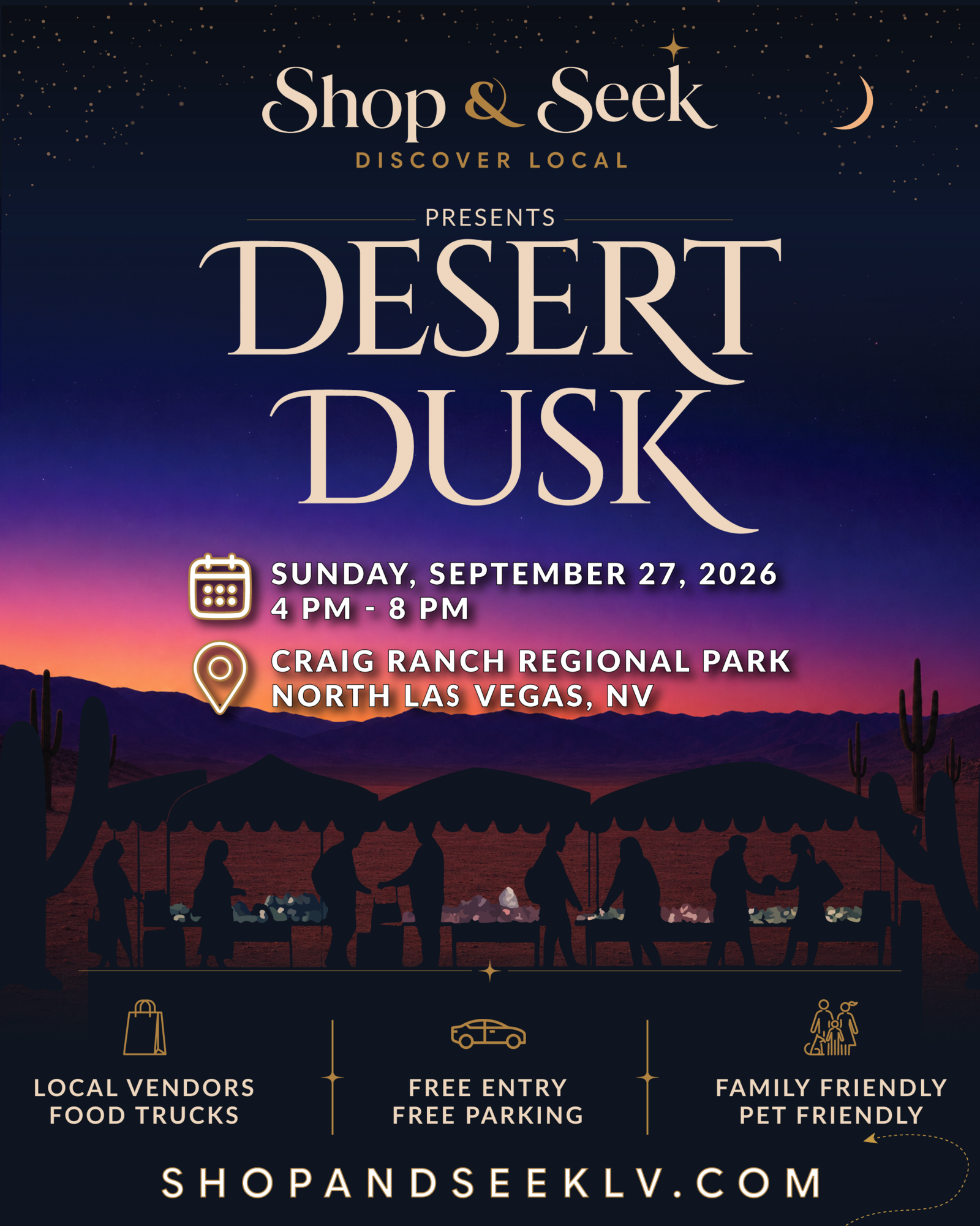 Shop & Seek: Desert Dusk Night Market