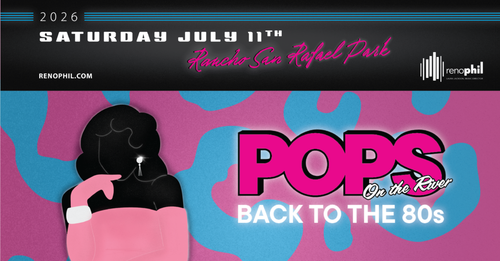 Blue and pink pops concert poster