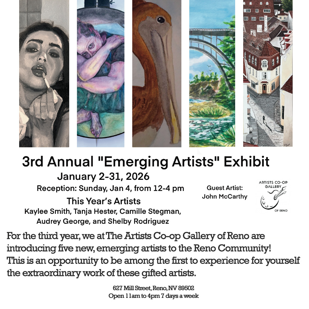 3rd Annual "Emerging Artists" Exhibit event flyer