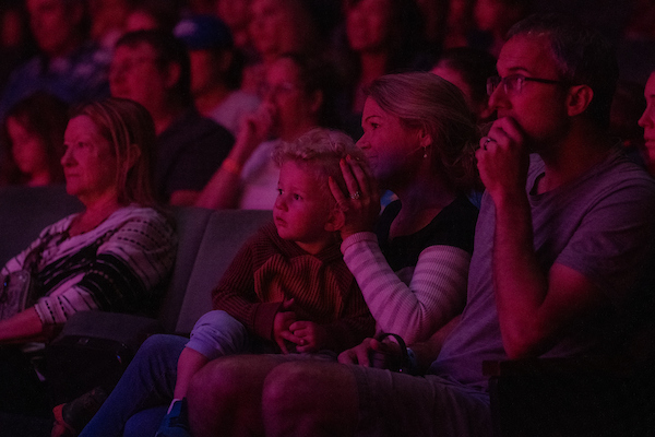 Families enjoy the concert by the Reno Phil.