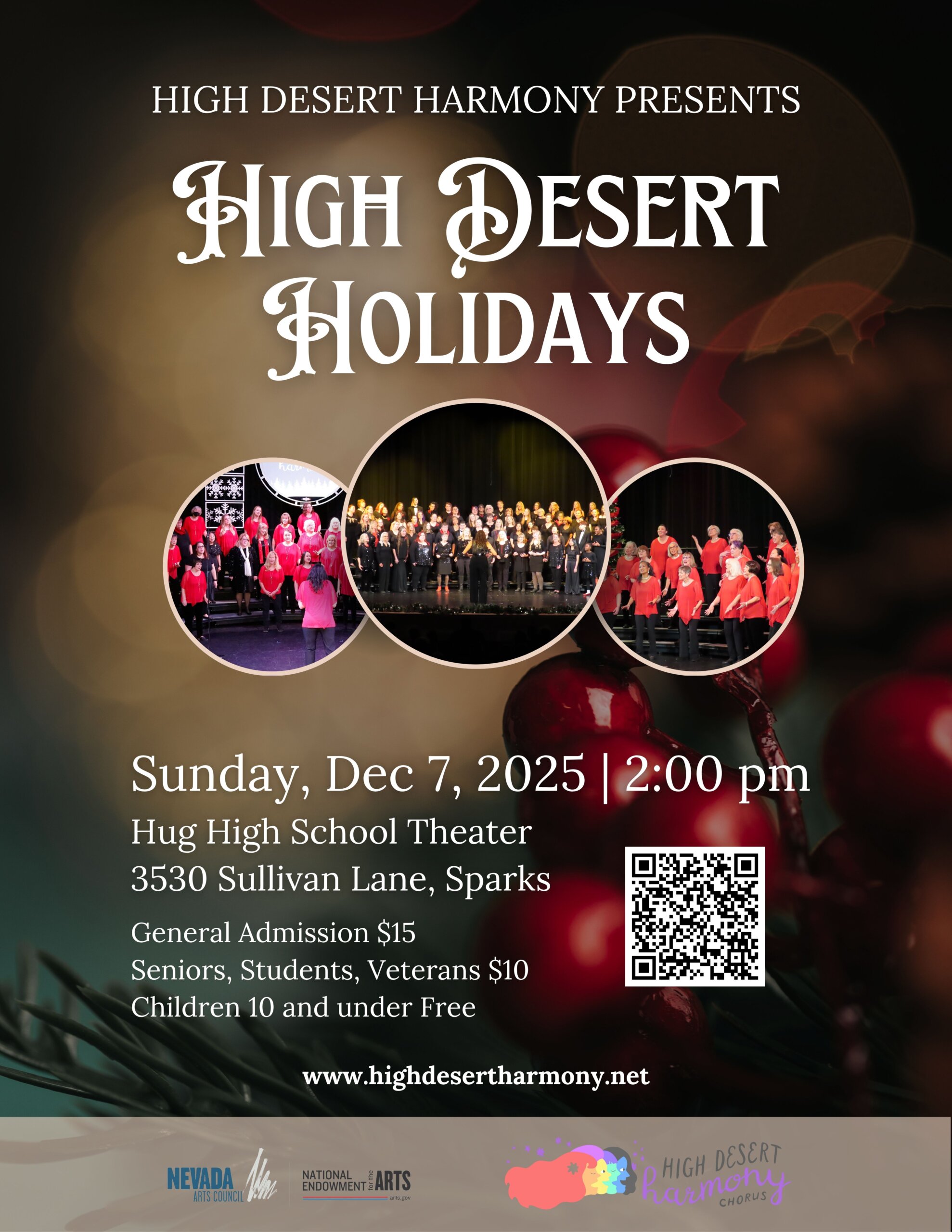 High Desert Holidays program flyer