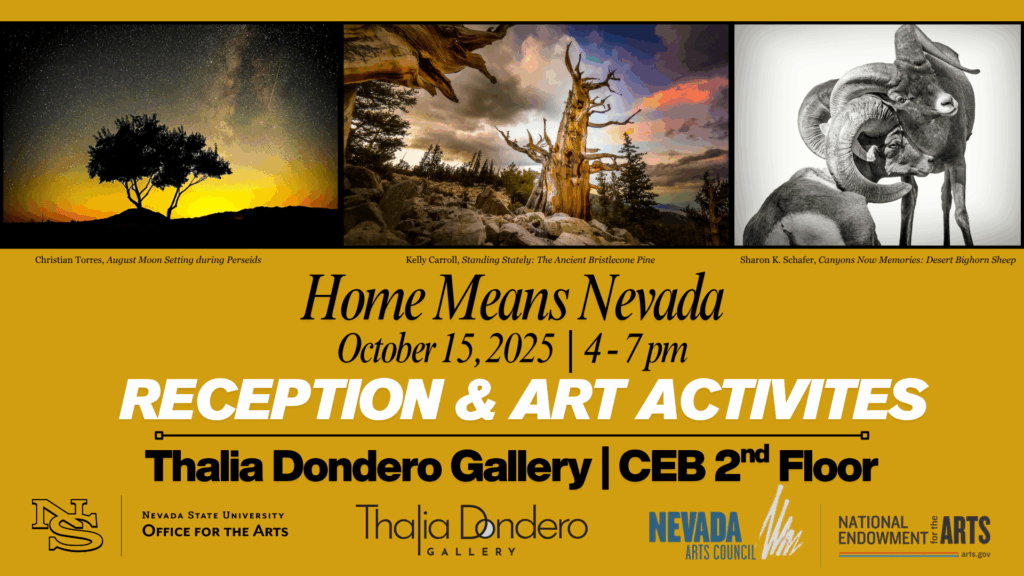 Home Means Nevada Reception event flyer