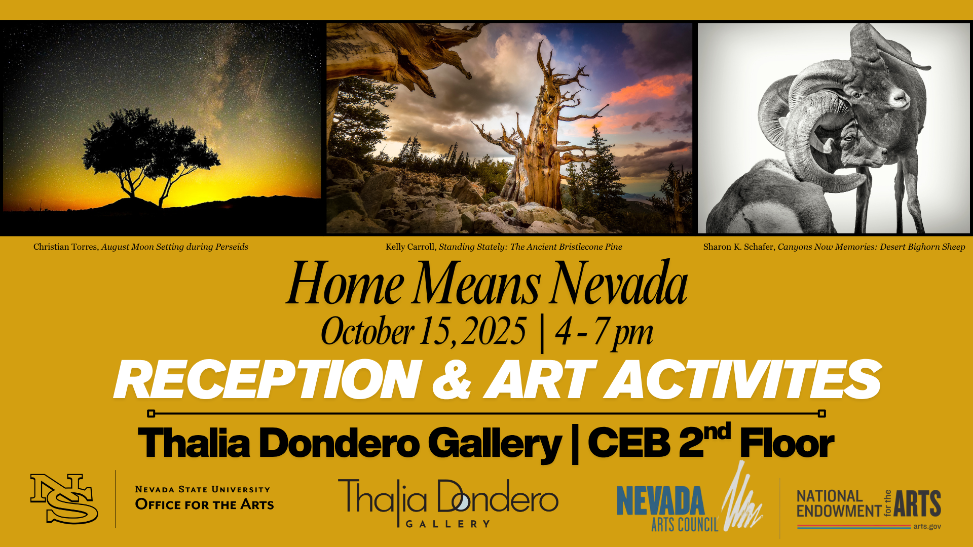 Home Means Nevada Reception event flyer