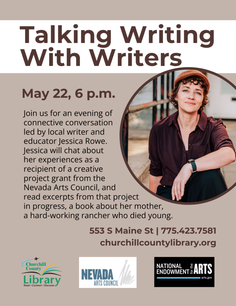 Talking Writing with Writers: Jessica Rowe poster
