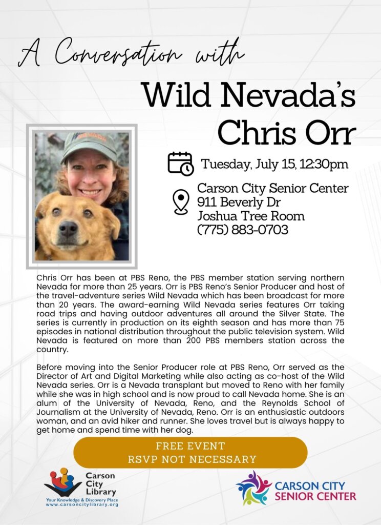 A conversation with Wild Nevada's Chris Orr event poster