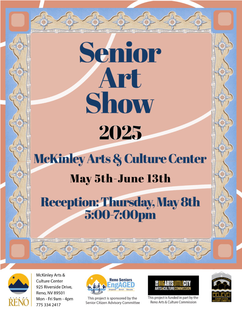 Senior Artists Exhibit & Show informational poster
