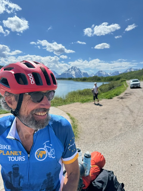 Shaun Griffin cycling in 2024.