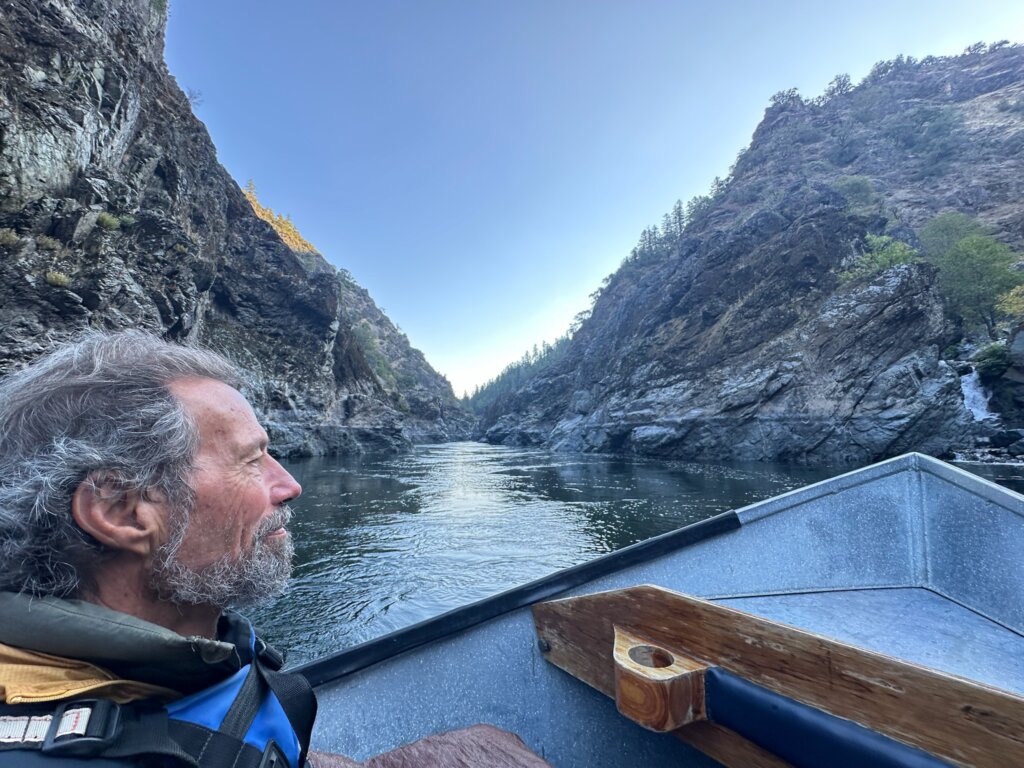 Shaun Griffin on a Rogue River fishing trip.
