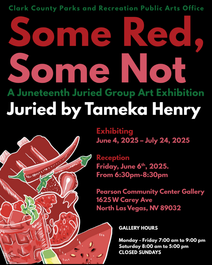 “Some Red, Some Not” — A Juneteenth Art Celebration! Event Poster