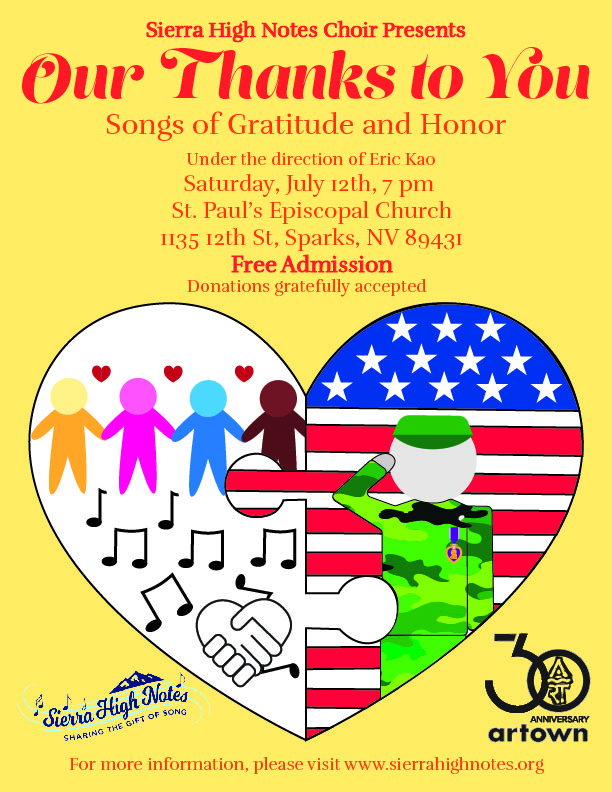 Our Thanks to You event poster