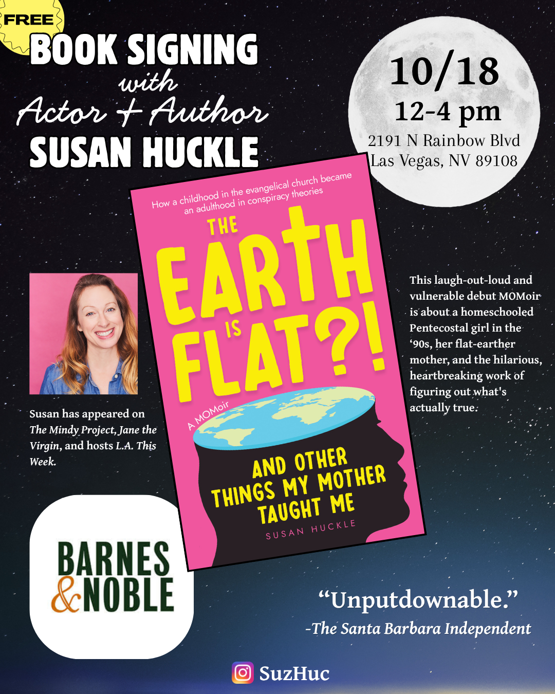 Book signing: The Earth Is Flat?! And Other Things My Mother Taught Me