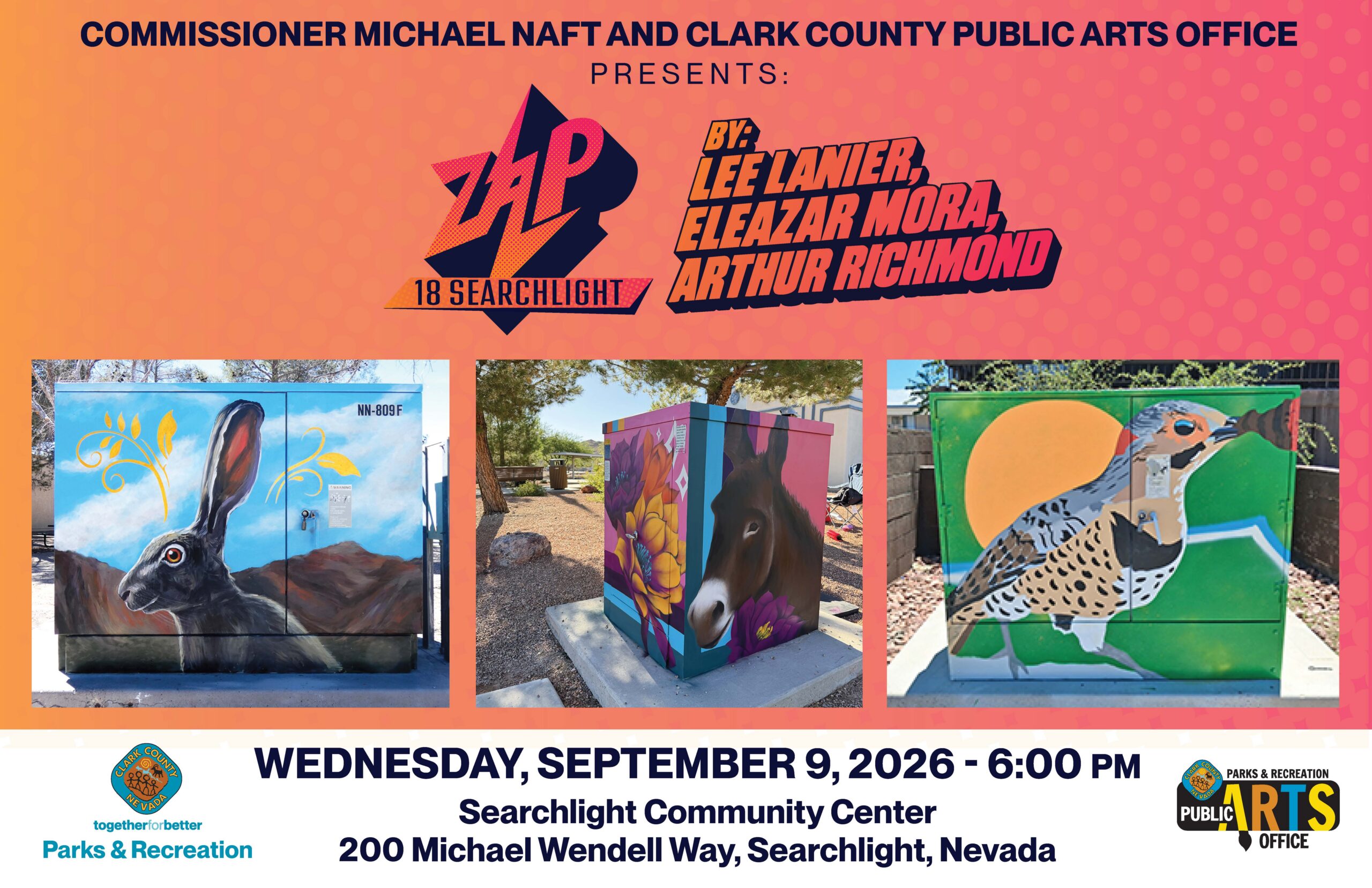 ZAP 18 Searchlight Dedication Event
