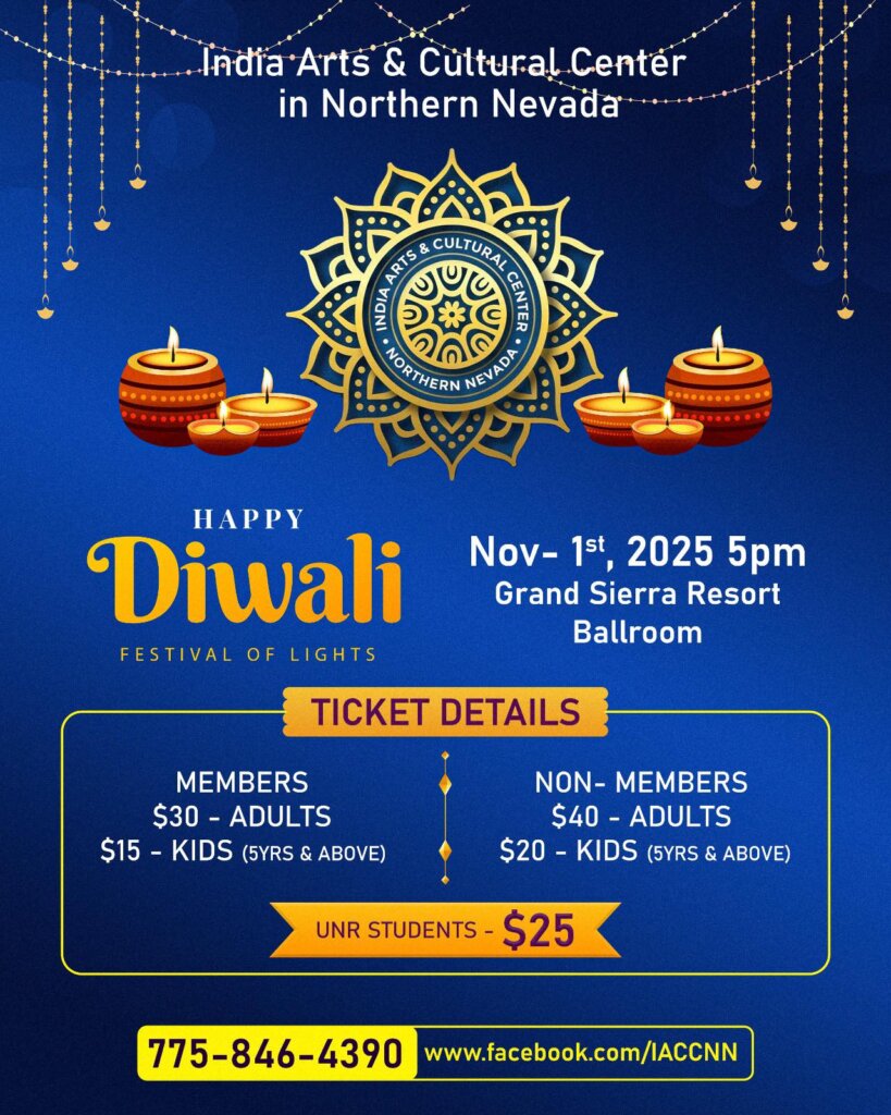 Diwali - Festival of Lights Nov. 1 event flyer